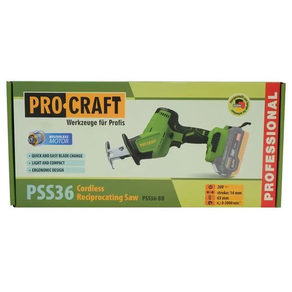 Акумуляторна шабельна пила Procraft PSS36 (без акб та зп) 2904236854 фото